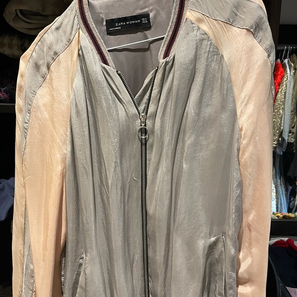 Zara silk bomber size S - Picture 1 of 2